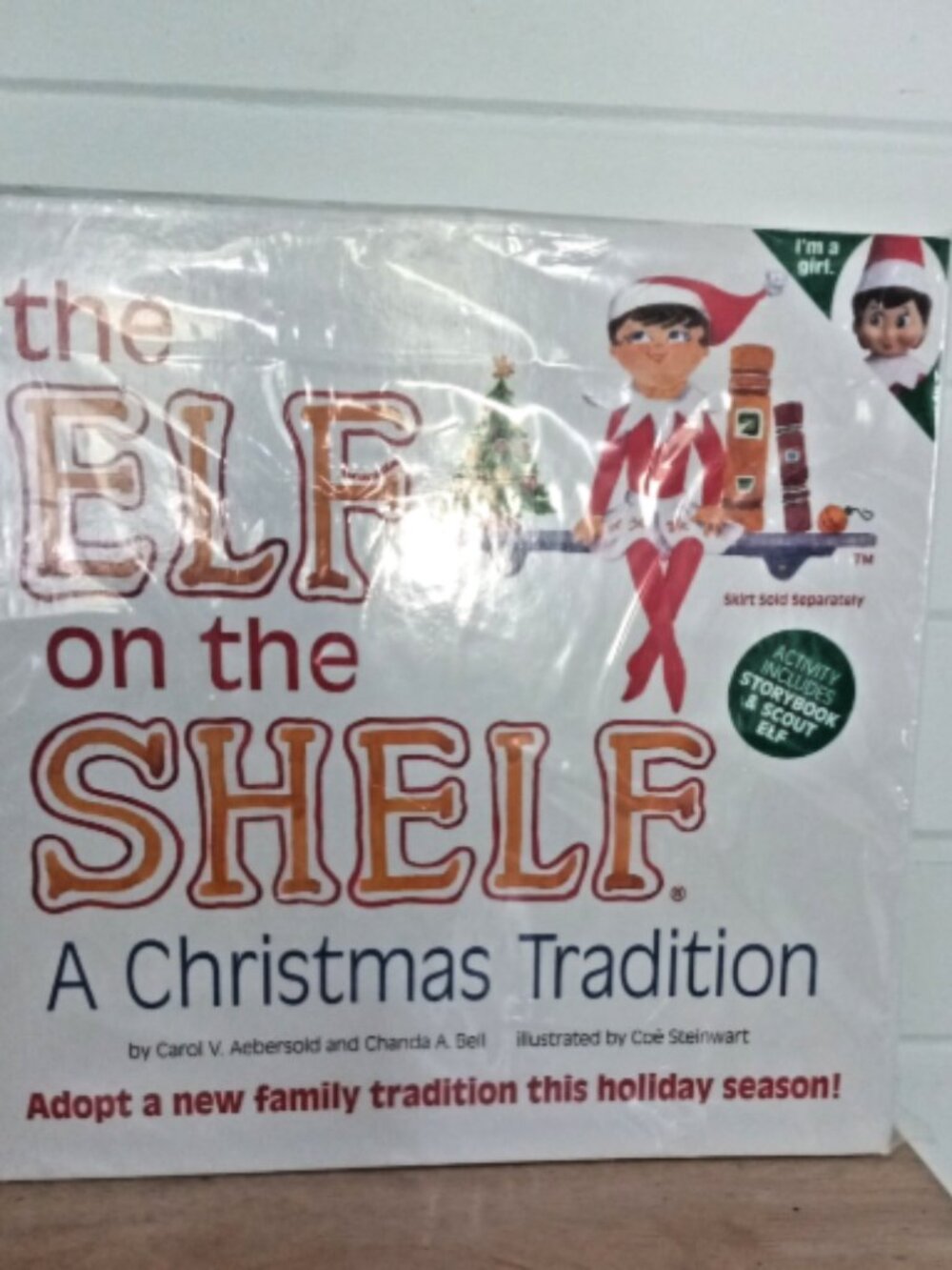 Elf on the Shelf Girl Scout Elf Book + Collector’s Dazzling Dress NEW Sealed